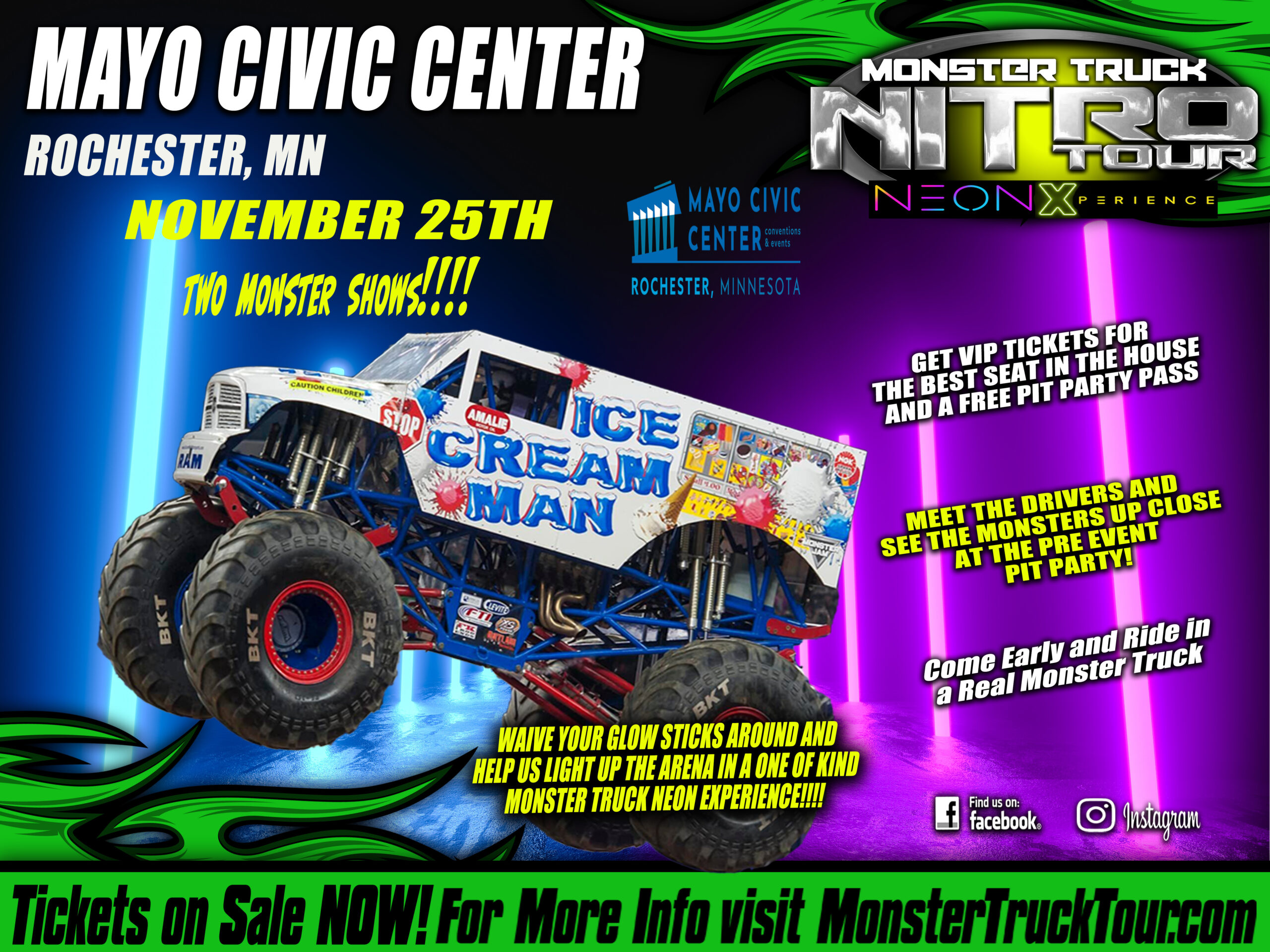 Monster Truck Nitro Tour - Radio Station, Minnesota 97.5